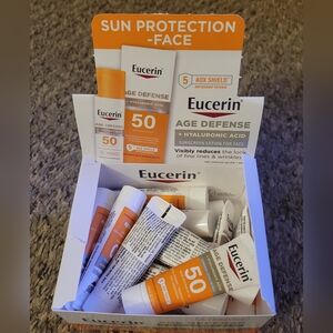 16 Sample Travel Size Eucerin Age Defense Sunscreen